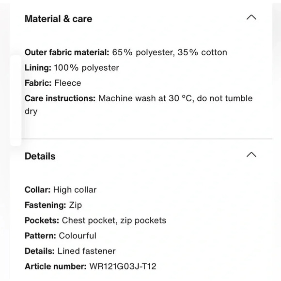 Wrangler Women's Multi Colored Sherpa Fleece Zip Through Jacket 112342 NWT - Picture 14 of 16